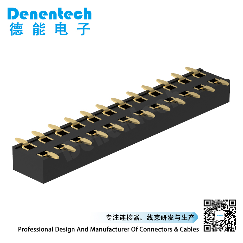 Denentech professional factory 2.54MM female header H3.5MM dual row SMD female connector 