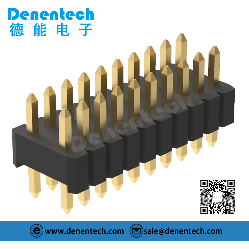 Denentechpin header  male header conector, smt type  1.27x2.54mm pin header dual row straight