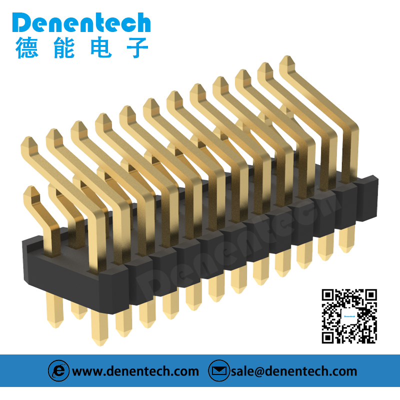   Denentech  1.27x2.54mm pin header dual row SMT right angle pin header pcb