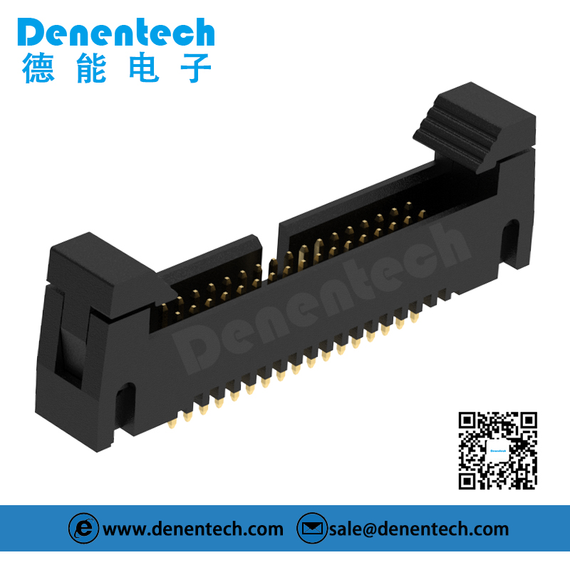 Denentech Hot sale 1.27MM ejector header H11.00MM straight double row ejector header socket