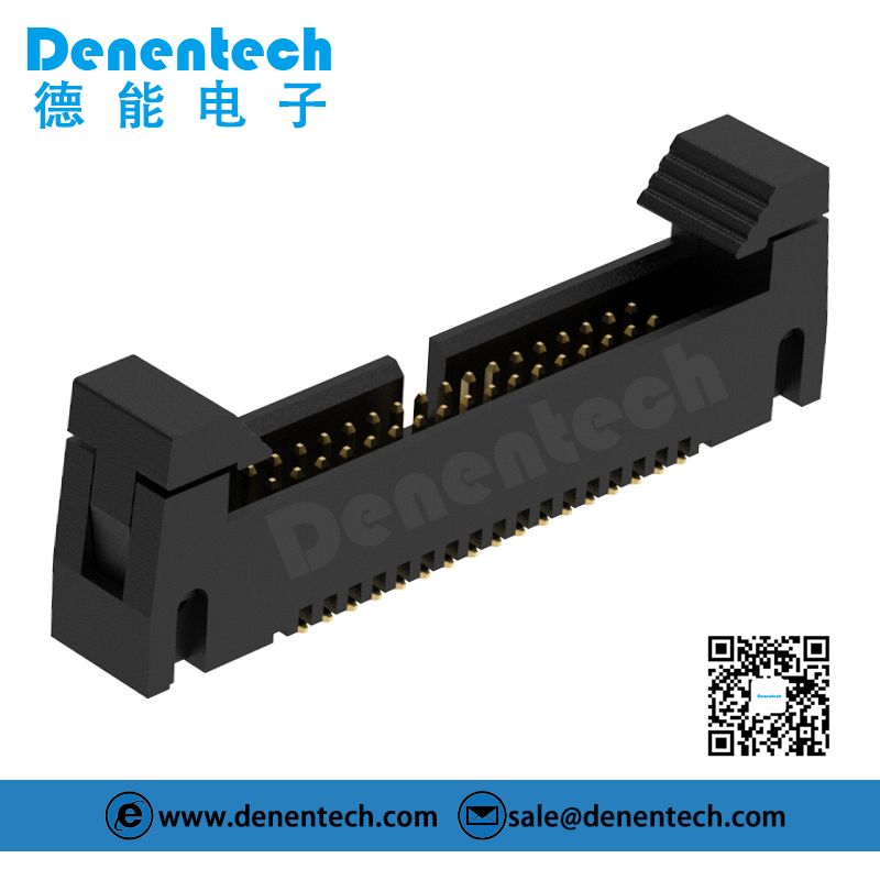 Denentech good quality factory directly 1.27MM ejector header H11.30MM straight SMT DC2ejector connector