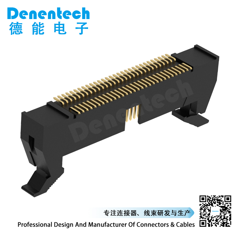 Denentech top quality 1.27x2.54MM ejector header H20.30 straight SMT DC socket