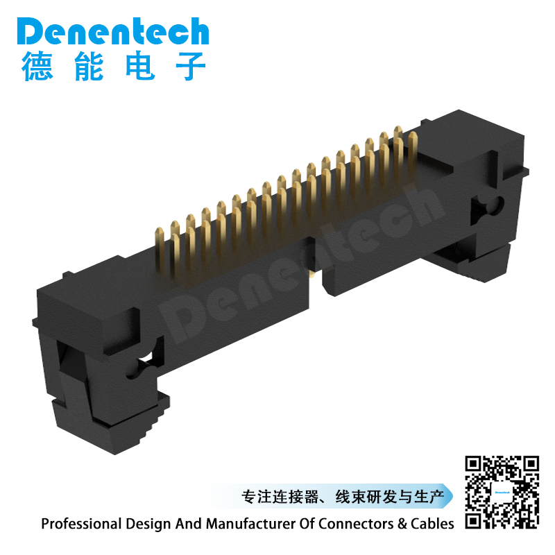 Denentech professional factory 1.27MM ejector header H11.30MM straight buckle bracket ejector header