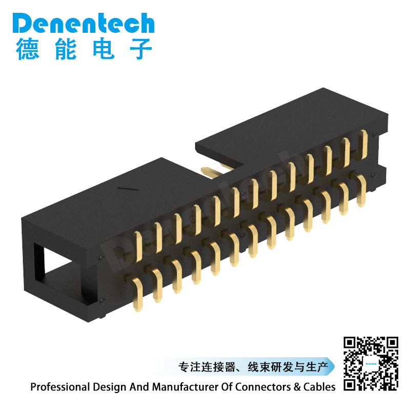 Denentech factory Outlet 2.54MM H8.9MM dual row straight SMT box header