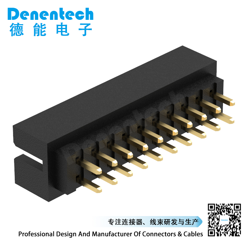 Denentech hot sale 2.0MM MX box header H6.4MM dual row straight DIP