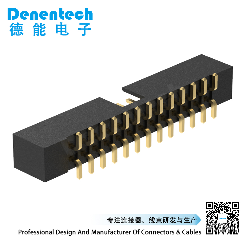 Denentech hot sale 2.00MM H5.6MM dual row straight SMT box header connector